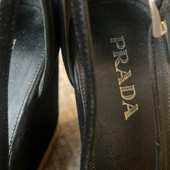 PRADA wedge sandals size 38.5/ 8 - Picture 5 of 7